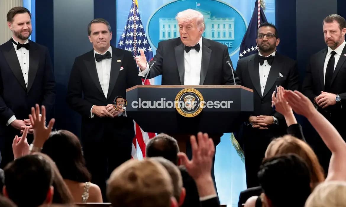 Homem atira durante jantar de Trump com correspondentes em Washington