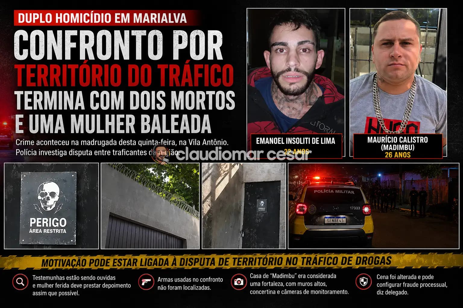 Marialva: dois homens morreram após um intenso confronto armado