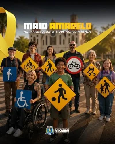 Prefeitura de Paiçandu promove ações do Maio Amarelo 2026
