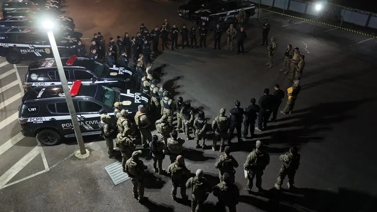 Polícia Civil prende 33 suspeitos de integrar célula de organização criminosa que tentava se instalar no Paraná