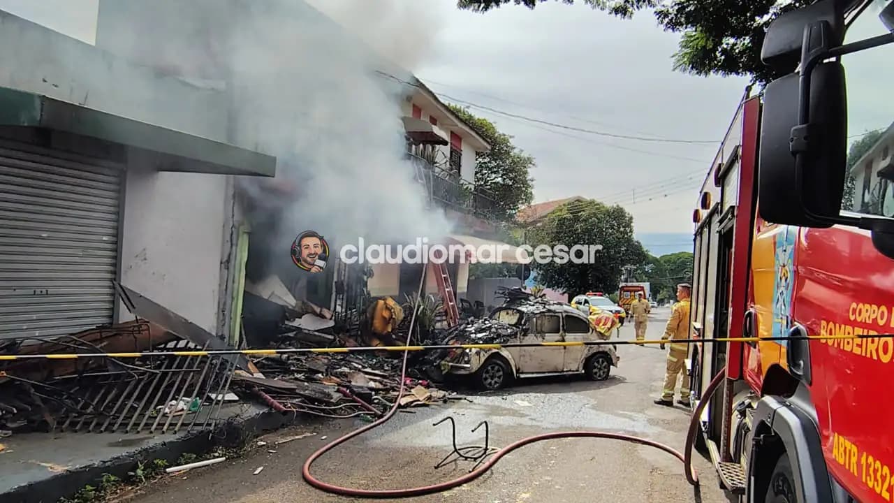 Tragédia: mulher morre durante incêndio em residência em Sarandi