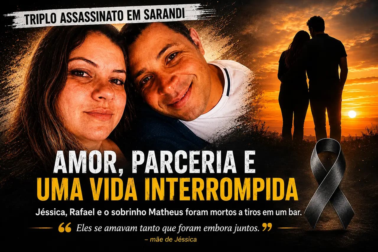 “Eles se amavam tanto que foram embora juntos”: família relembra história de casal morto em bar de Sarandi