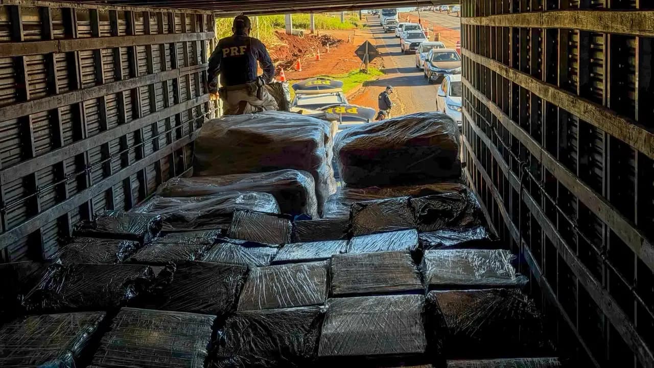 PRF Apreende mais de 4 toneladas de droga em Maringá